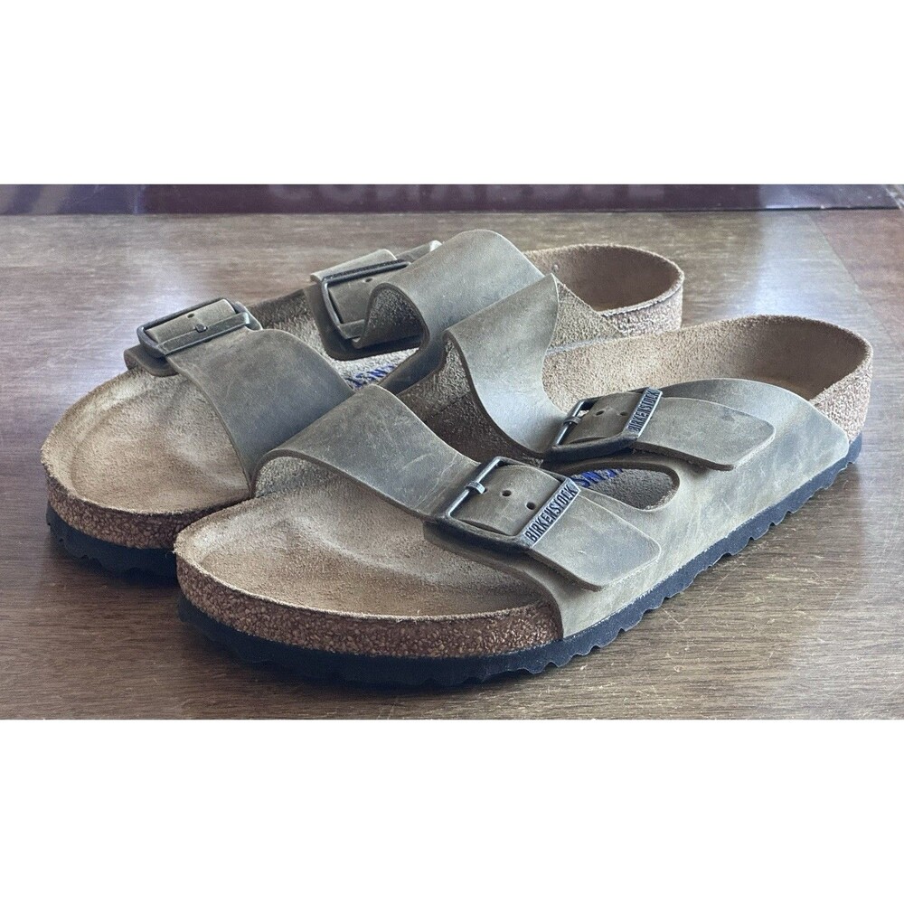 Women’s Size 10 Birkenstock Arizona Soft Footbed Oiled Leather Tobacco 552811